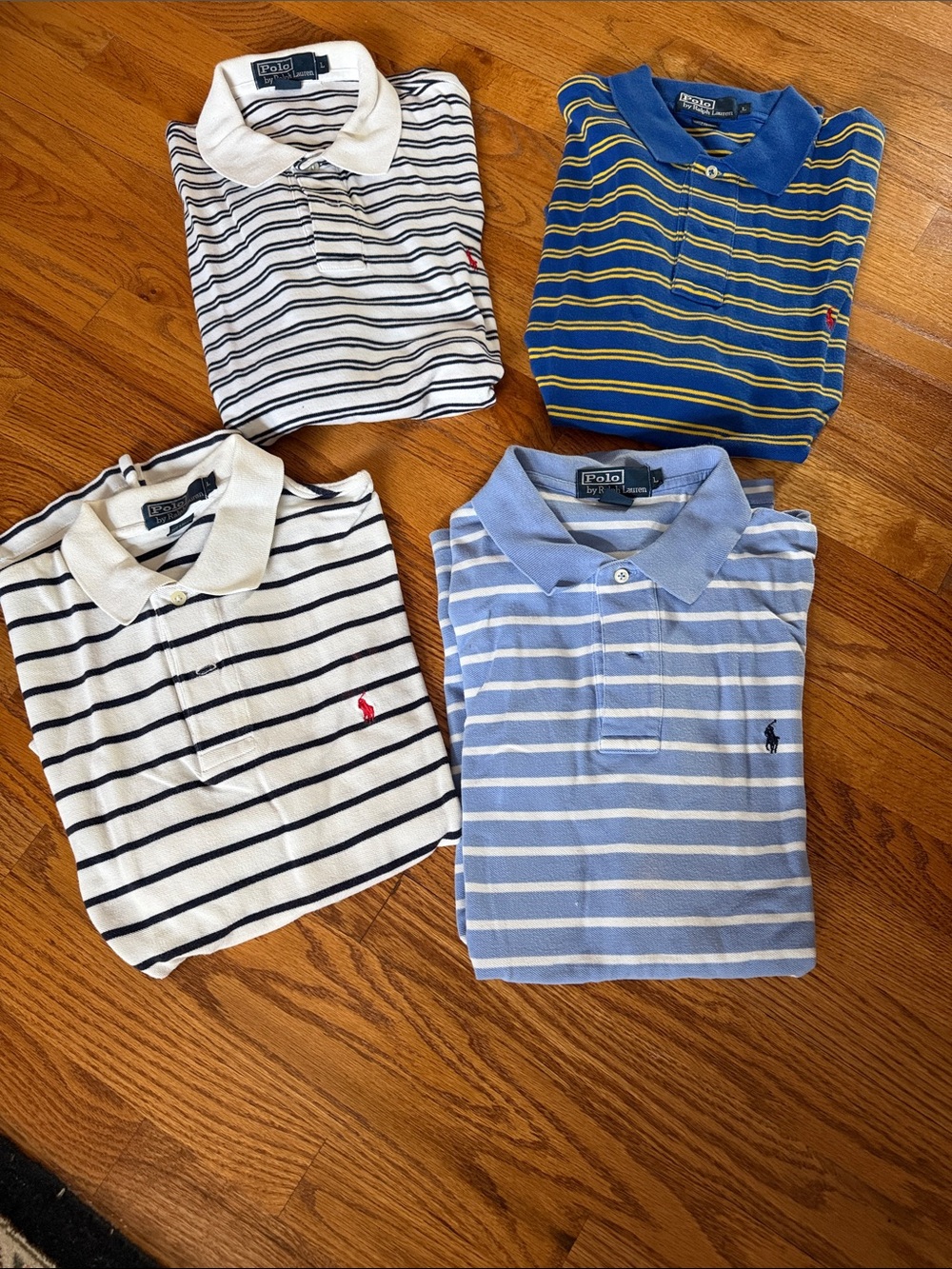 PoloByRalphLaurenMenUnisexBundle4Almost as NewEmbroideredPonyPreppyBreathable L